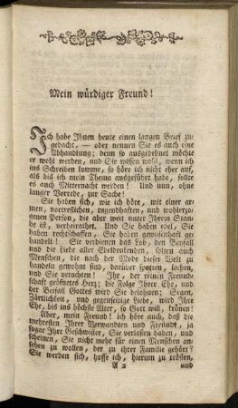 Mein würdiger Freund!