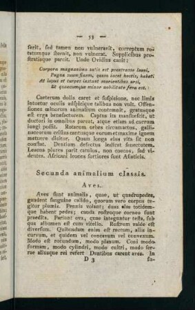 53-77, Secunda animalium classis - Aves sylvestres