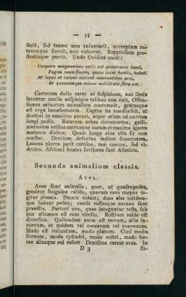 53-77, Secunda animalium classis - Aves sylvestres