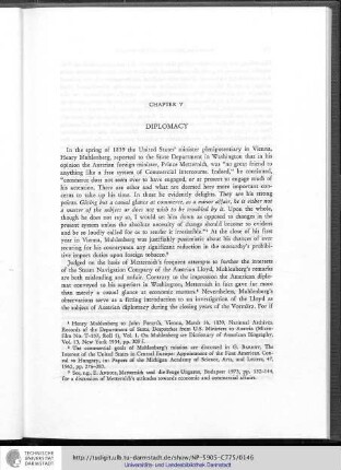 Chapter V. Diplomacy