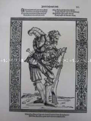 Kriegerdarstellung, Büchsenschütze, 1510/1530.