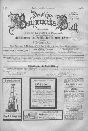 43. Jahrgang. No 39