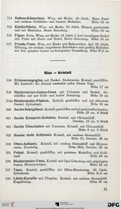 Glas – Kristall (Nr. 318-335)