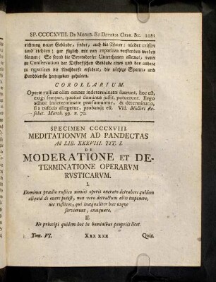 1081-1087, Sp. 418. De Moderatione & determinatione ...