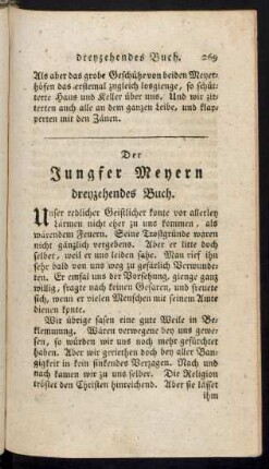 Der Jungfer Meyern dreyzehendes Buch.
