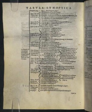 Tabula Synoptica [Inhaltsverzeichnis]