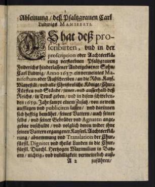 3-120, Manifesti.