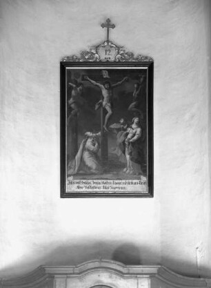 Der gekreuzigte Christus mit Maria Magdalena, Johannes und Maria