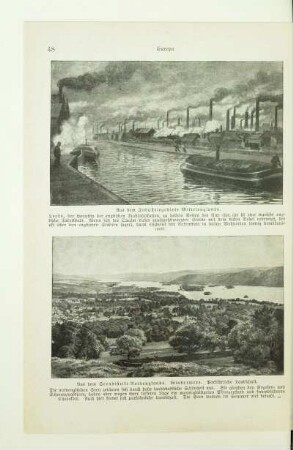 Aus dem Seendistrkt Nordenglands. Windermere. Parkähnliche Landschaft