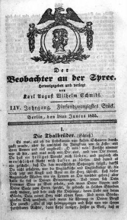 25. Stück. 18. Junius 1855