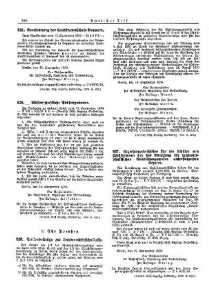 Erziehungsbeihilfen für die Schüler und Schülerinnen der der Abteilung für landwirtschaftliches Ausbildungswesen unterstehenden Schulen : [Erziehung] ; [Für Preußen] ; [Amtliche Erlasse] ; [Amtlicher Teil]