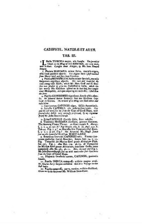 Gazohpylacii Naturae et Artis. Tab. III