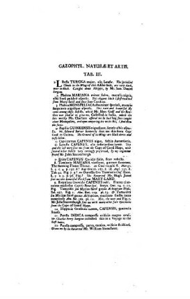Gazohpylacii Naturae et Artis. Tab. III
