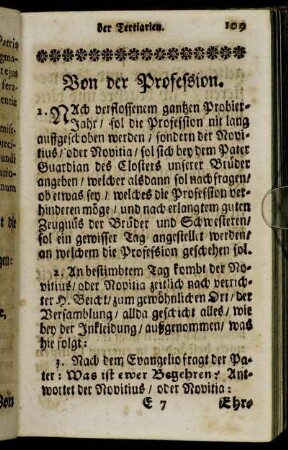 Von der Profesion.