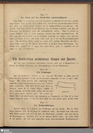 Die Konstruktion verschiedener Kragen und Façons