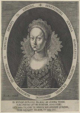 Bildnis der Sophia Margaretha Comitissa Solmensis