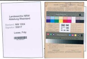 Entnazifizierung Fritz Loose , geb. 16.02.1895 (Rohrleger)
