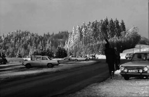 Schauinsland: Verschneiter Wald; Haldenstraße