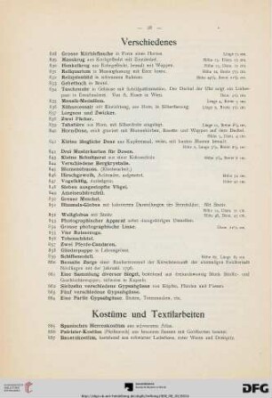 Verschiedenes (Nr. 828-864)