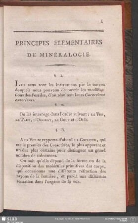 Principes Élémentaires De Minéralogie