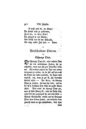Zugabe : verschiedene Dinten
