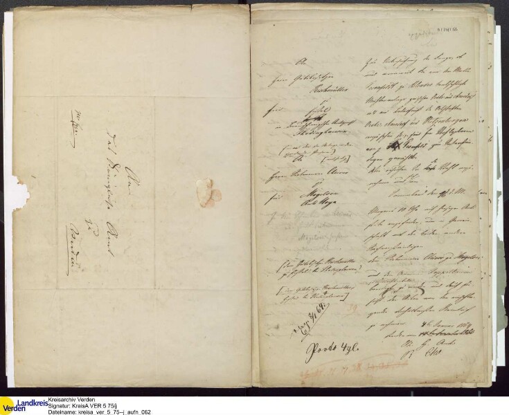 Von W. Fehsenfeld (Blender, Morsum) 1863 beantragte Wind- und Dampf-Kornmühle an der Straße zwischen Amedorf und Oiste; V.