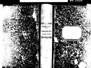 Holzhausen, Rheinau OG; Evangelische Gemeinde: Standesbuch 1810-1834