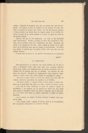 El comentario