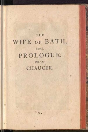 The Wife Of Bath