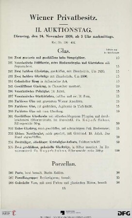 Glas (Nr. 190-205)
