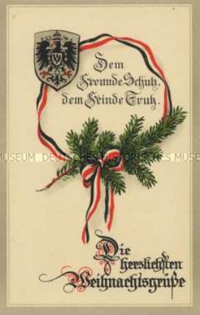 Patriotische Weihnachtskarte