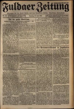 Ausgabe vom Samstag, den 23. Juni 1928.