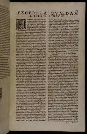 Excerpta Quædam E Libris Senecæ.