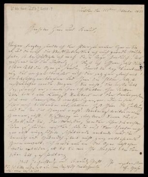 Brief von Eduard Heinrich Gehe an Louis Spohr