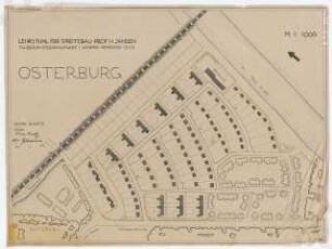 Osterburg, Stegreifaufgabe 1: Lageplan Siedlung Osterburg M 1:100