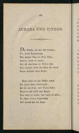164-178, Aurora und Tithon. - Aurora und Tithon.