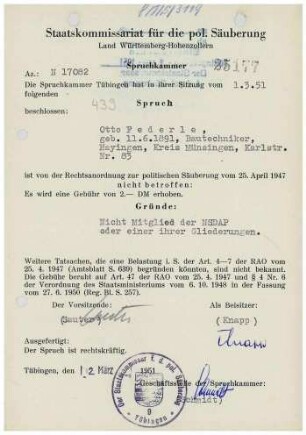 Federle, Otto