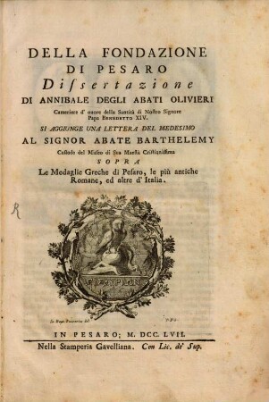 Della fondazione di Pesaro