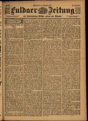Zweite Ausgabe vom Mittwoch, den 08. Dezember 1897.
