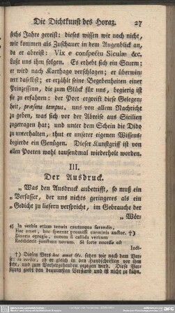 III. Der Ausdruck
