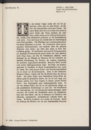 Schriftprobe 71. - 80.