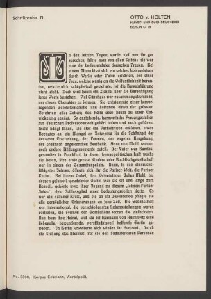 Schriftprobe 71. - 80.