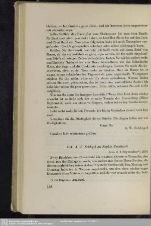 August Wilhelm von Schlegel an Julius Eduard Hitzig, Genf, 16.01.1809