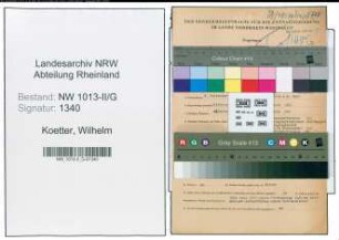 Entnazifizierung Wilhelm Koetter , geb. 02.09.1907 (Arbeiter)