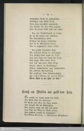 Gruß an Wettin am gold´nen Tag
