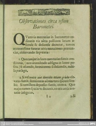 Observationes circa usum Barometri