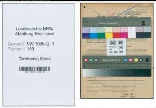 Entnazifizierung Maria Grotkamp , geb. 31.01.1910 (Baeuerin)