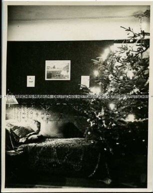 Weihnachtsbaum mit Beleuchtung