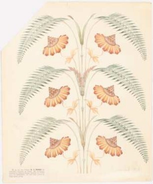 Blumen, Ornamente u.a.: Detail