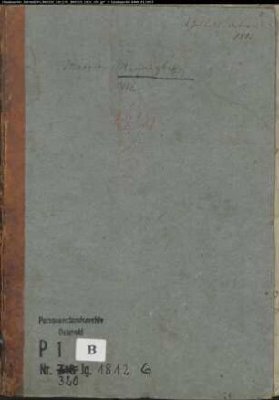Zivilstandsregister der evangelischen Gemeinde Mennighüffen, Kreis Herford (GHT 1812) (Gemeinde: Evangelische Gemeinde Mennighüffen)